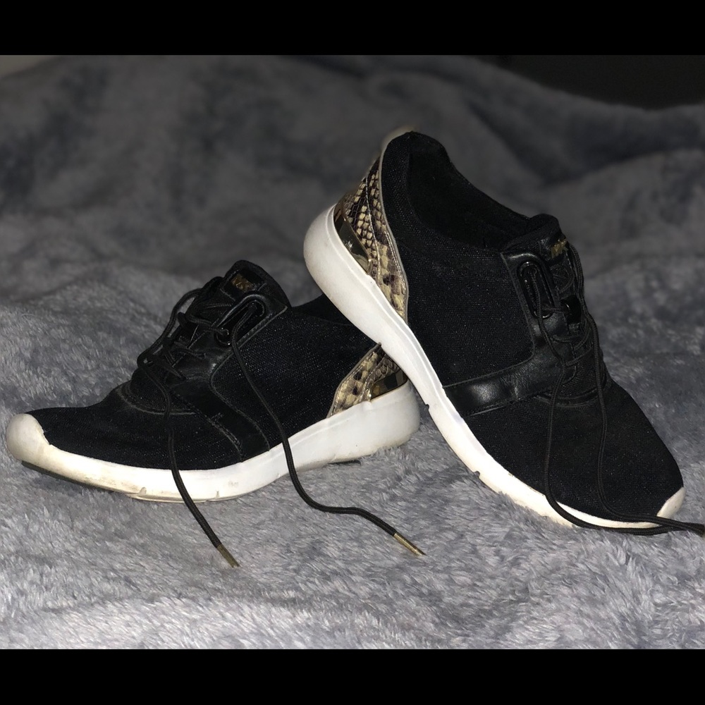 Michael Kors Snakeskin Leather Sneakers
